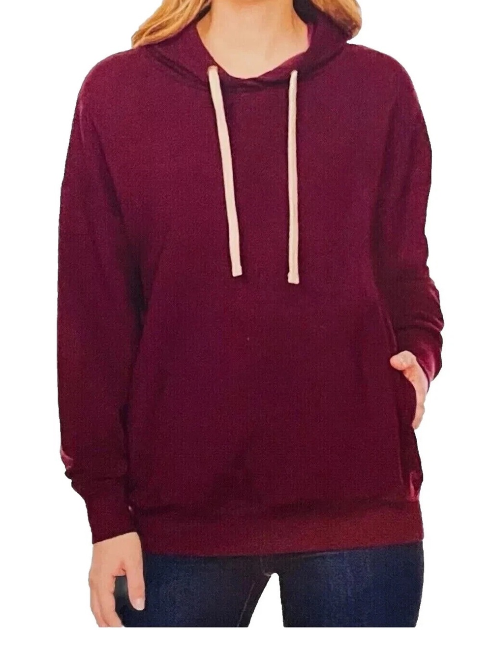 Buffalo Ladies' Hoodie with Side Pockets, Red , Large
